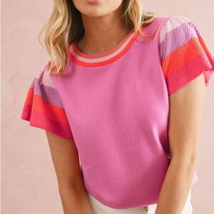 Colorful Striped Women's Top